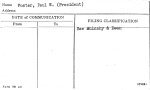 Foster, Paul W. (President)
