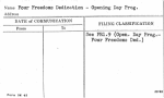 Four Freedoms Dedication - Opening Day Prog.