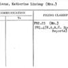 Franciscus, Katherine Lindsay (Mrs.)