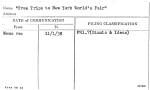 Free Trips to New York World's Fair