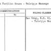 French Pavilion Hours - Teletype Message