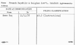French Republic & Belgian Gov't. Exhibit Agreements