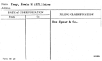 Frey, Erwin M. Affiliates
