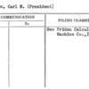 Friden, Carl M. (President)