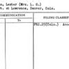 Friedman, Lester (Mrs. L.G.)