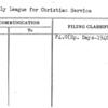 Friendly League for Christian Service