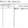 Fry, Walter B. (Mrs. Louise R.)
