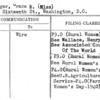 Frysinger, Grace E. (Miss)