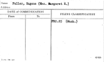 Fuller, Eugene (Mrs. Margaret E.)