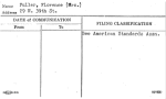Fuller, Florence (Mrs.)