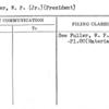 Fuller, W.P. (Jr.) (President)