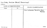 Funk, Pauline (Miss) (Secretary)