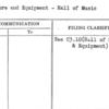 Furniture and Equipment - Hall of Music