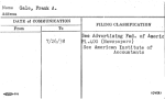 Gale, Frank A.
