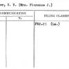 Gangwer, E.V. (Mrs. Florence J.)