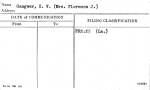 Gangwer, E.V. (Mrs. Florence J.)
