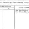 General Electric Appliance Company Incorporated