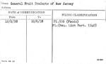 General Fruit Products of New Jersey