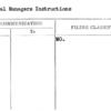 General Managers Instructions