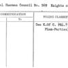 General Sherman Council No. 569 Knights of Columbus