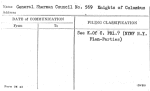 General Sherman Council No. 569 Knights of Columbus