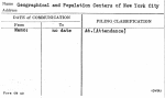 Geographical and Population Centers of New York City
