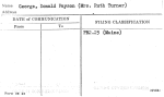 George, Donald Payson (Mrs. Ruth Turner)