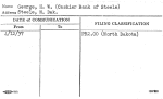 George, H.W. (Cashier Bank of Steele)