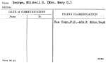 George, Mitchell G. (Mrs. Mary G.)