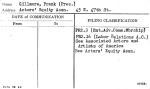 Gillmore, Frank (Pres.)