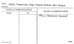 Girls Commercial High School-School Art League