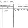 Glaeser, Laura E. (Mrs.)