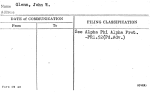 Glenn, John W.