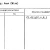 Glenny, Anna (Miss)
