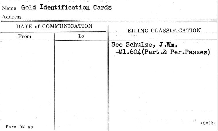 Gold Identification Cards - NYPL Digital Collections