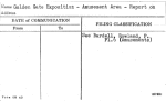 Golden Gate Exposition - Amusement Area - Report on