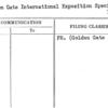 Golden Gate International Exposition Special Day Information