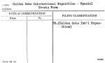 Golden Gate International Exposition - Special Events Form