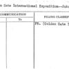 Golden Gate International Exposition--Subscription list
