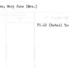 Gorman, Mary Jane (Mrs.)