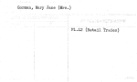 Gorman, Mary Jane (Mrs.)
