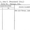 Gorrell, John S. (President) (Col.)