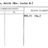 Green, Melvin (Mrs. Louisa M.)