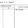 Greenwood, R.O. (Agent)