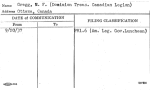 Gregg, M.F. (Dominion Treas. Canadian Legion)