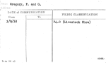 Gregory, F. and G.
