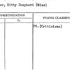 Griesser, Kitty Shepherd (Miss)