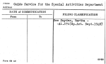 Guide Service for the Special Activities Department