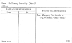 Gullman, Dorothy (Miss)