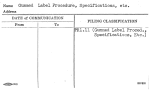 Gummed Label Procedure, Specifications, etc.